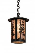 Meyda Black 181649 - 10"W Fulton Great Pines Pendant