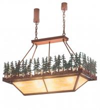 Meyda Black 181807 - 42" Pine Lake Oblong Inverted Pendant