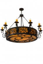 Meyda Black 182230 - 56" Wide Delano 10 Light Chandelier