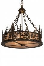 Meyda Black 182298 - 23"W Tall Pines Inverted Pendant