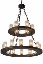 Meyda Black 182367 - 36"W Loxley 18 LT Two Tier Chandelier