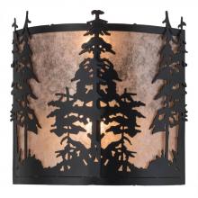 Meyda Black 182748 - 12"W Tall Pines Wall Sconce