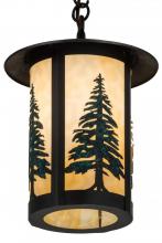 Meyda Black 183605 - 10"W Fulton Tall Pines Pendant