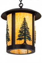 Meyda Black 184304 - 14"W Fulton Tall Pines Pendant