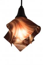 Meyda Black 184887 - 10" Wide Handkerchief Chambord Swirl Pendant