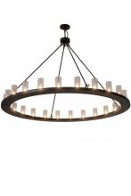 Meyda Black 184951 - 72"W Loxley 24 LT Chandelier