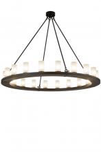 Meyda Black 185532 - 60"W Loxley 20 LT Chandelier