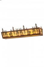 Meyda Black 185635 - 30"W Tall Pines Vanity Light