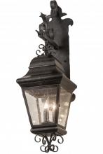 Meyda Black 186664 - 11" Wide Monaco Lantern Wall Sconce