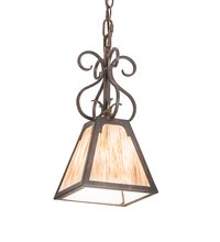 Meyda Black 187030 - 7" Square Ava Mini Pendant