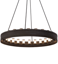 Meyda Black 187107 - 60" Wide Loxley Escabroso 24 LT Chandelier