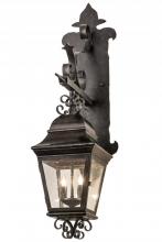 Meyda Black 187648 - 9" Wide Monaco Lantern Wall Sconce