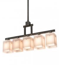 Meyda Black 187801 - 55"L Metro Quadrato 5 LT Pendant