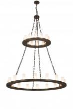 Meyda Black 187925 - 60"W Loxley 28 LT Two Tier Chandelier