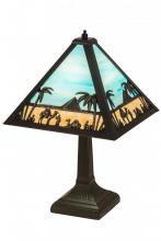 Meyda Black 188316 - 16"H Camel Mission Table Lamp