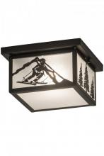 Meyda Black 188346 - 12" Square Hyde Park Alpine Flushmount