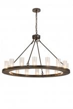 Meyda Black 188650 - 48"W Loxley 16 LT Chandelier