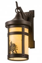 Meyda Black 188763 - 5.5"W Winter Pine Wall Sconce