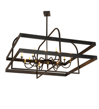 Meyda Black 189468 - 84" Square Aldari 16 Light Chandelier