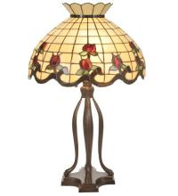 Meyda Black 19138 - 31.5"H Roseborder Table Lamp