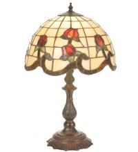 Meyda Black 19139 - 20"H Roseborder Accent Lamp