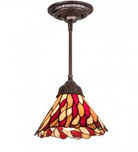 Meyda Black 191564 - 8" Wide Willow Mini Pendant