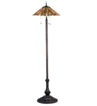 Meyda Black 19194 - 63"H Delta Jadestone Floor Lamp