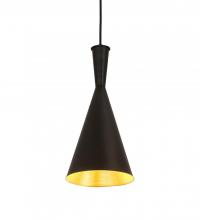 Meyda Black 192172 - 7.5"W Cone Mini Pendant