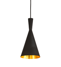 Meyda Black 192174 - 7.5" Wide Cone Mini Pendant