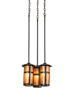 Meyda Black 192830 - 14" Wide Fulton Prime 3 LT Cascading Pendant