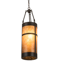 Meyda Black 192853 - 8" Wide Fulton Prime Mini Pendant