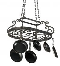 Meyda Black 193623 - 38"L Neo Pot Rack