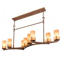 Meyda Black 193968 - 52" Long Cero 8 Light Oblong Chandelier