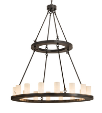 Meyda Black 194782 - 48" Wide Loxley 16 LT Chandelier