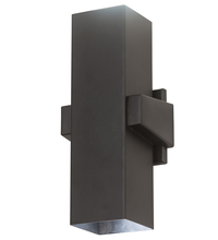 Meyda Black 195603 - 6" Wide Quadrato Torre Wall Sconce