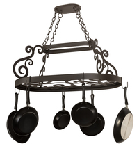 Meyda Black 197433 - 38" Long Neo Pot Rack