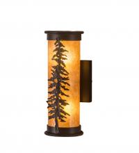 Meyda Black 197883 - 5" Wide Tall Pines Wall Sconce