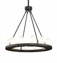 Meyda Black 199716 - 36" Wide Loxley 12 Light Chandelier