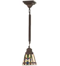 Meyda Black 20069 - 5"Square Prairie Wheat Mini Pendant