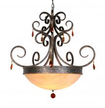 Meyda Black 200730 - 36" Wide Serratina Chandelier