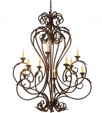 Meyda Black 201575 - 48" Wide Josephine 10 Light Chandelier