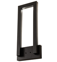 Meyda Black 203426 - 14" Wide Quadrato Shadow Wall Sconce