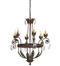 Meyda Black 204681 - 26" Wide Antonia 6 Light Chandelier