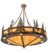 Meyda Black 204728 - 40" Wide Tall Pines Inverted Pendant