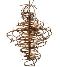 Meyda Black 205191 - 40" Wide Cyclone 20 Light Chandelier