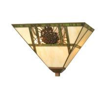 Meyda Black 20635 - 14"W Pinecone Ridge Wall Sconce