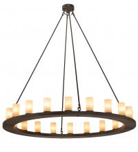 Meyda Black 211438 - 60" Wide Loxley 20 Light Chandelier