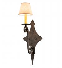 Meyda Black 211470 - 8" Wide Angelique Wall Sconce