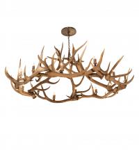 Meyda Black 212271 - 85" Wide Antlers 12 Light Chandelier