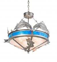 Meyda Black 212869 - 27" Wide Catch of the Day Inverted Pendant